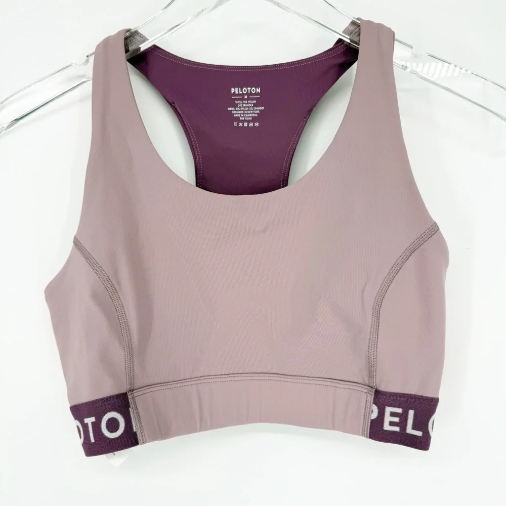 Peloton Renewed Control‎ Color Block Workout Bra Women's Size M Gym Girl